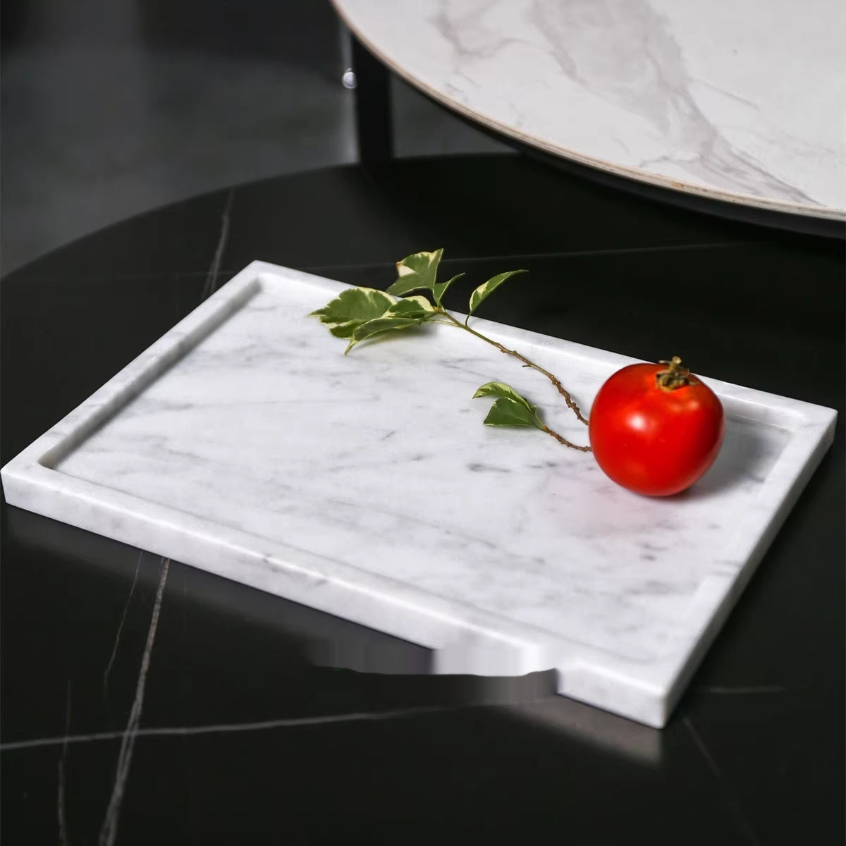 Natural Marble Bathroom Storage Tray Rectangular Organizer - Large Variety