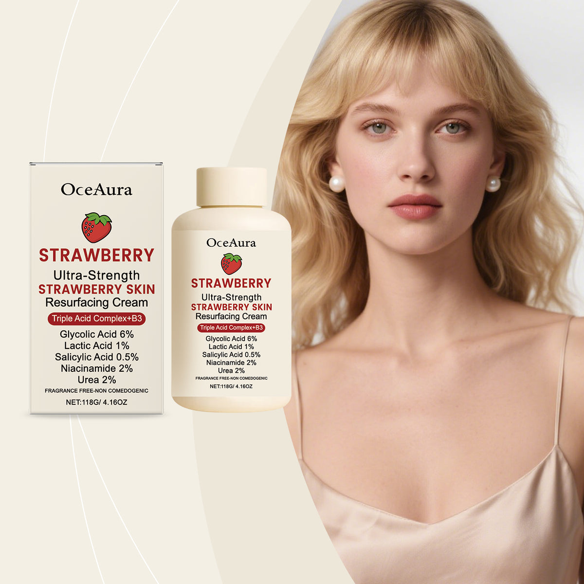 Strawberry Skin Moisturizing Cream 118g