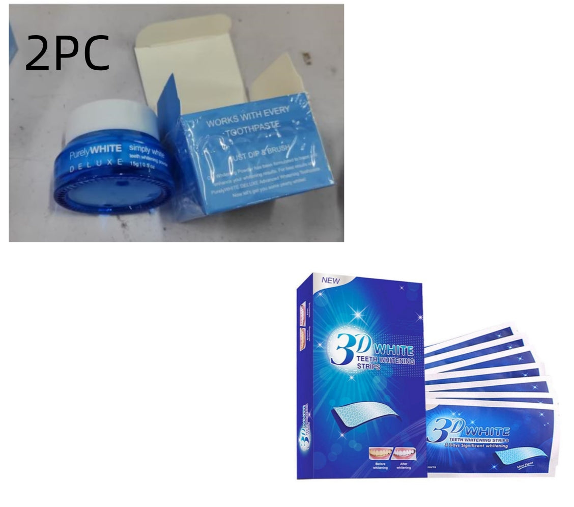 Oral Care Whitening Toothpowder Stain Removal Facial Brush Yellow