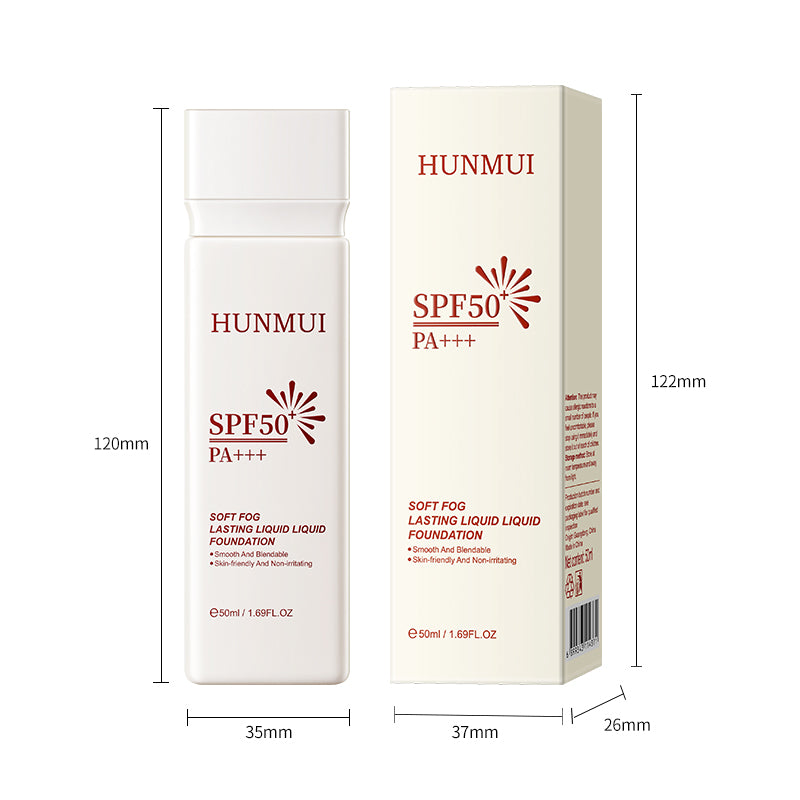 Long-Lasting SPF 50 Sunscreen Foundation 50ml Facial Sun Protection