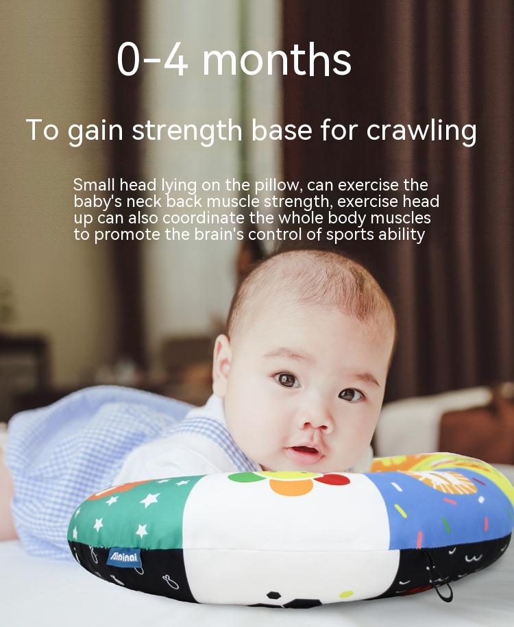 Baby U-Shaped Learning Pillow for Infants - Soft Polyester Fiber Support