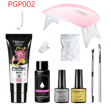 Poly Gel Nail Kit with UV Lamp & Glue
