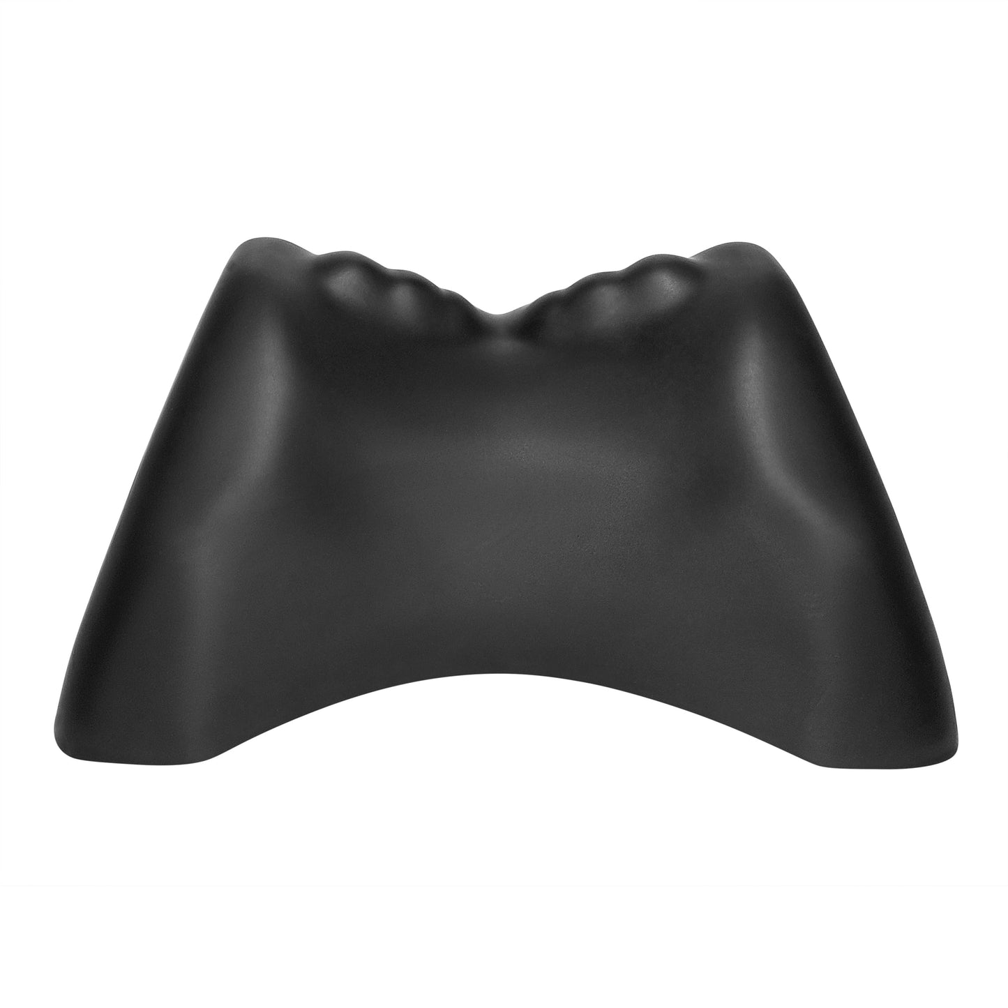 Cervical Pillow with Reverse Bow Design for Neck & Shoulder Relaxation - Black 21.6x11.5x9.5cm