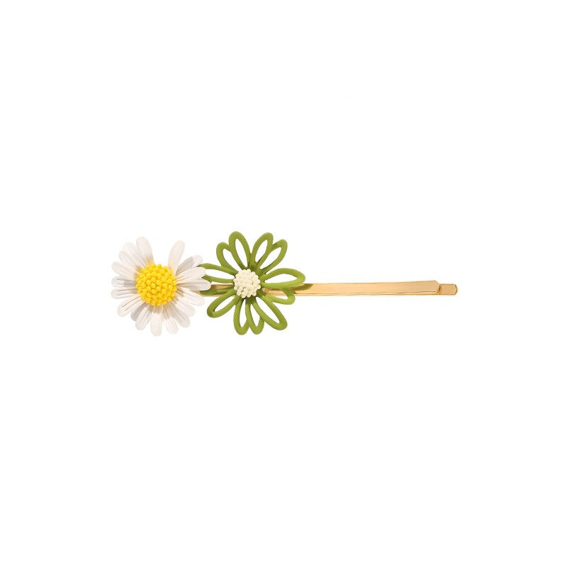 Chrysanthemum Flower Hair Barrettes - Side Clip