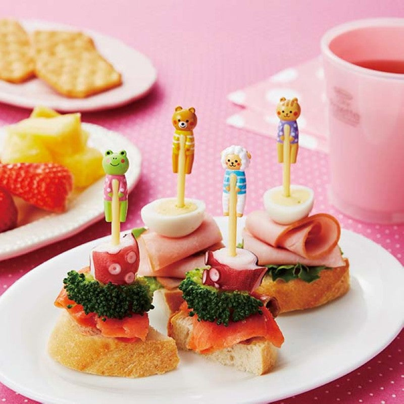 Children's Fruit-Shaped Bento Fork Set - Cute Animal & Character Styles