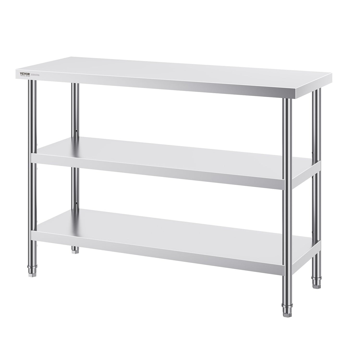 Heavy Duty Stainless Steel Food Prep Table - 18x48x34 Inch