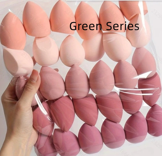 Reusable Cosmetic Sponge Set - Soft Hydrophilic Puff for Face Makeup, Wet or Dry Use, 30 or 42 Pieces