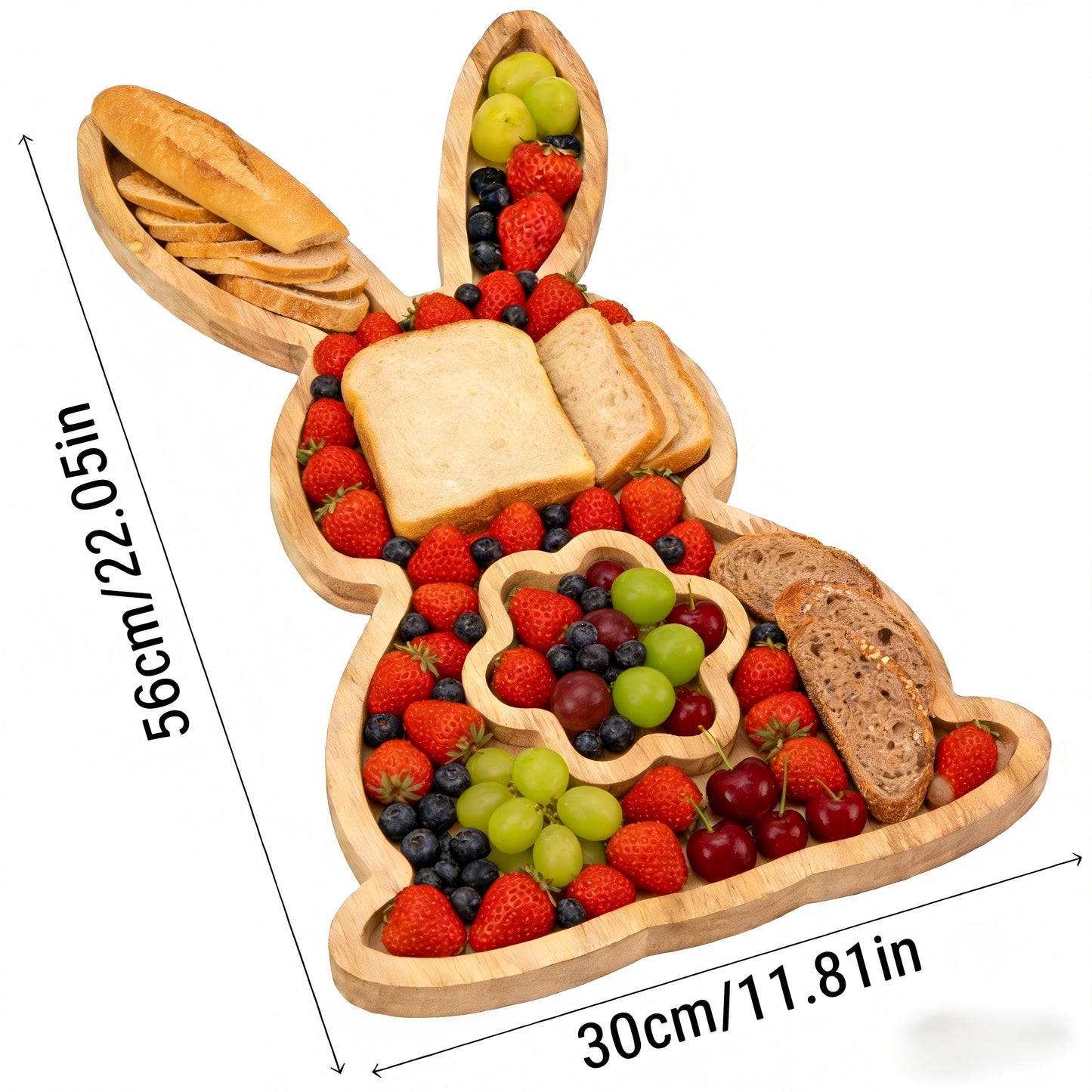 Wooden Cartoon Christmas Tray for Home Desktop Storage