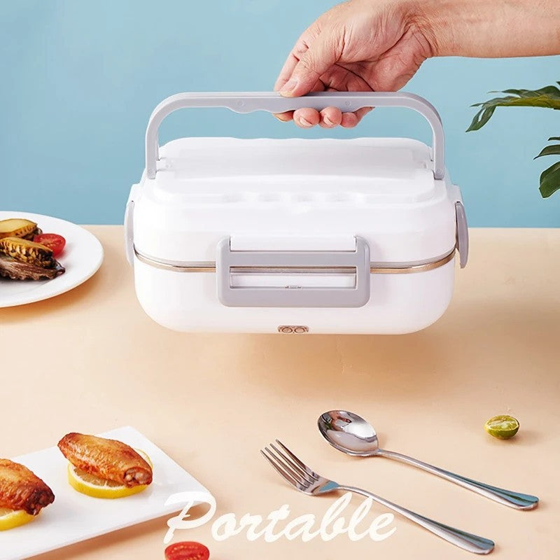 Heating Lunch Box with Stainless Steel Insulation for Household and Car Use
