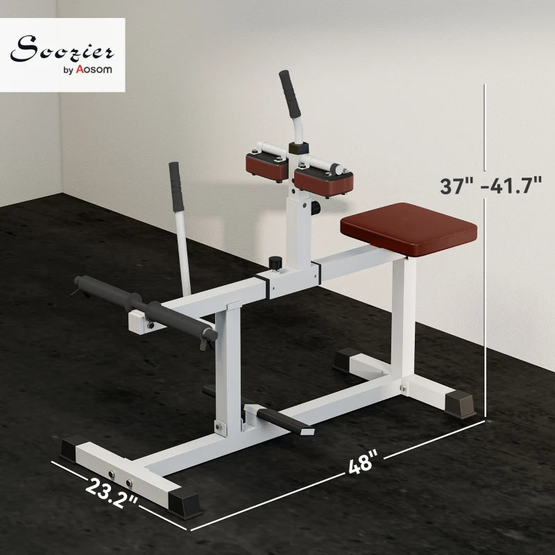 Adjustable Seated Calf Raise Machine - Brown Steel Gym Equipment