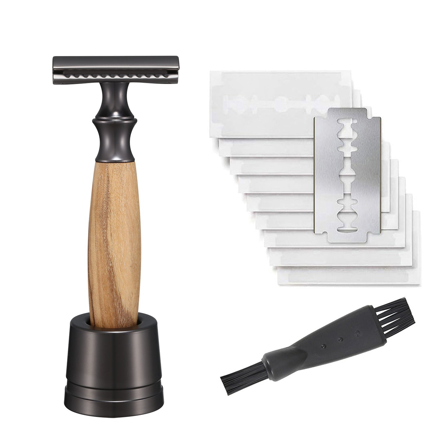 Men's Copper Manual Razor with Metal Shaving Razor Holder - Classic Grooming Tool