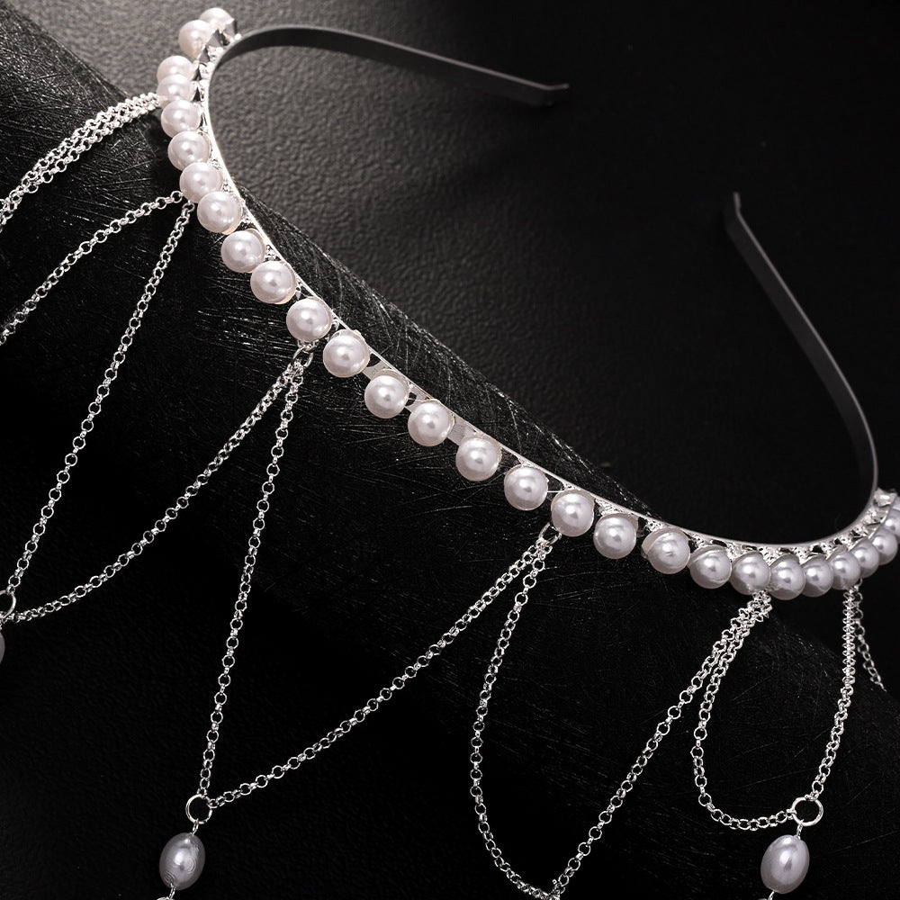 Mesh Tassel Hair Chain for Women
