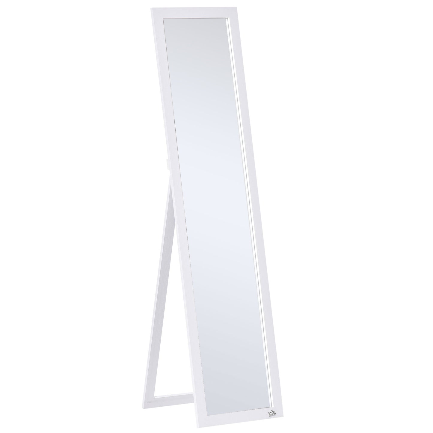Full Length Mirror - Freestanding or Wall Mounted - White