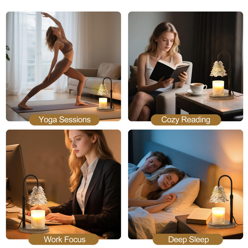 Candle Warmer Lamp with Timer & Dimmer - Adjustable Wax Melt Lamp