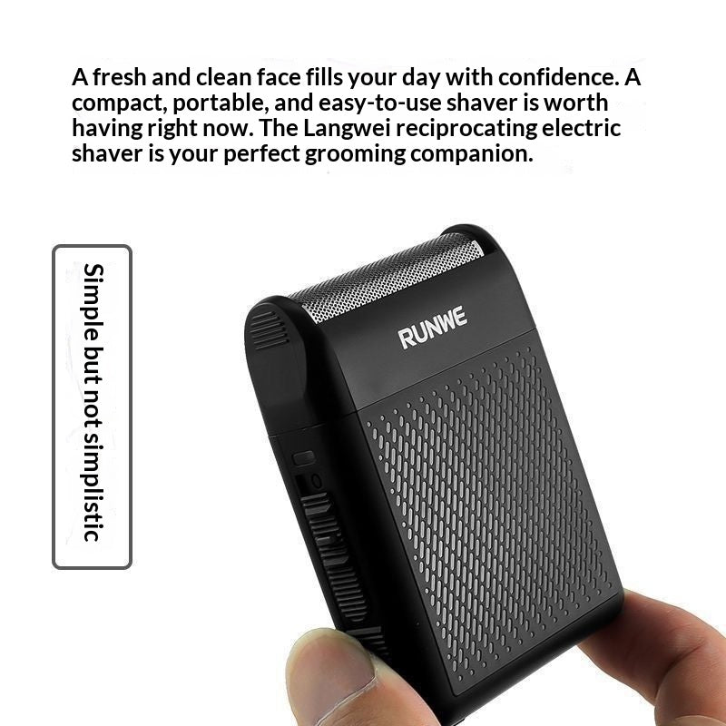 Mini USB Rechargeable Electric Razor for Dry Shaving - Compact Portable