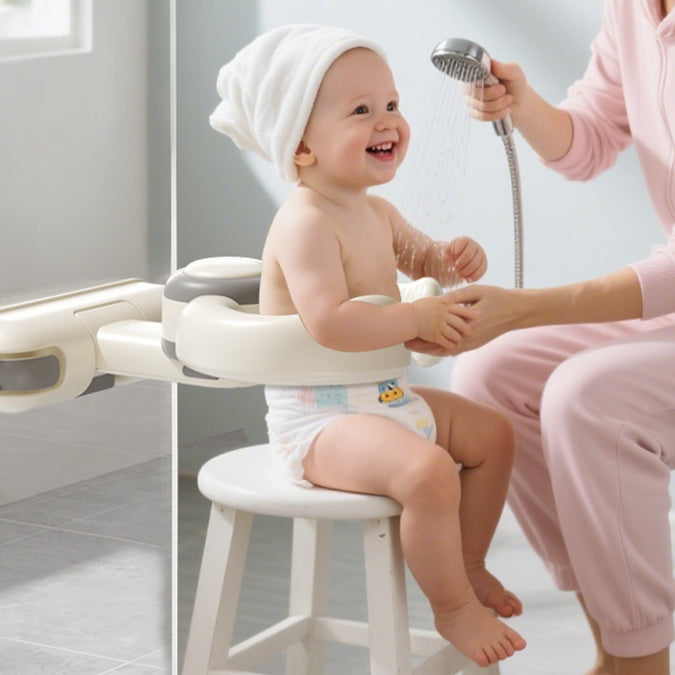 Baby Bathing Support Stand - Infant & Toddler Standing Bath Aid