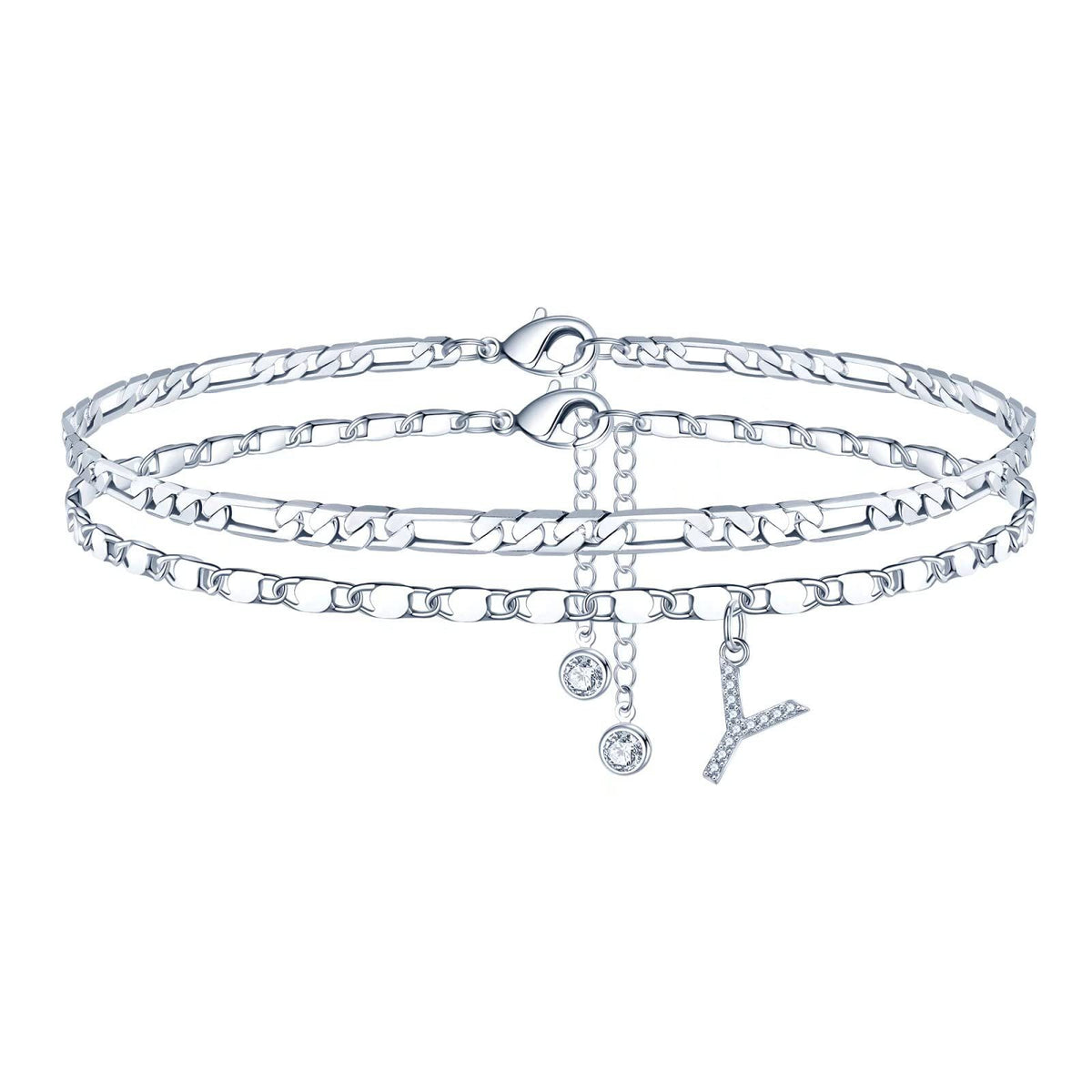 Simple Fashion Bead Double-circle Anklet