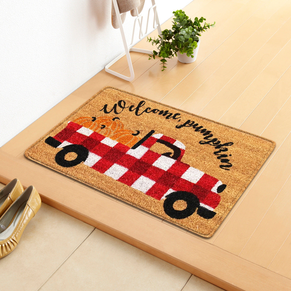 Halloween Letter Door Mat - Modern Rectangular Floor Carpet for Home & Garden