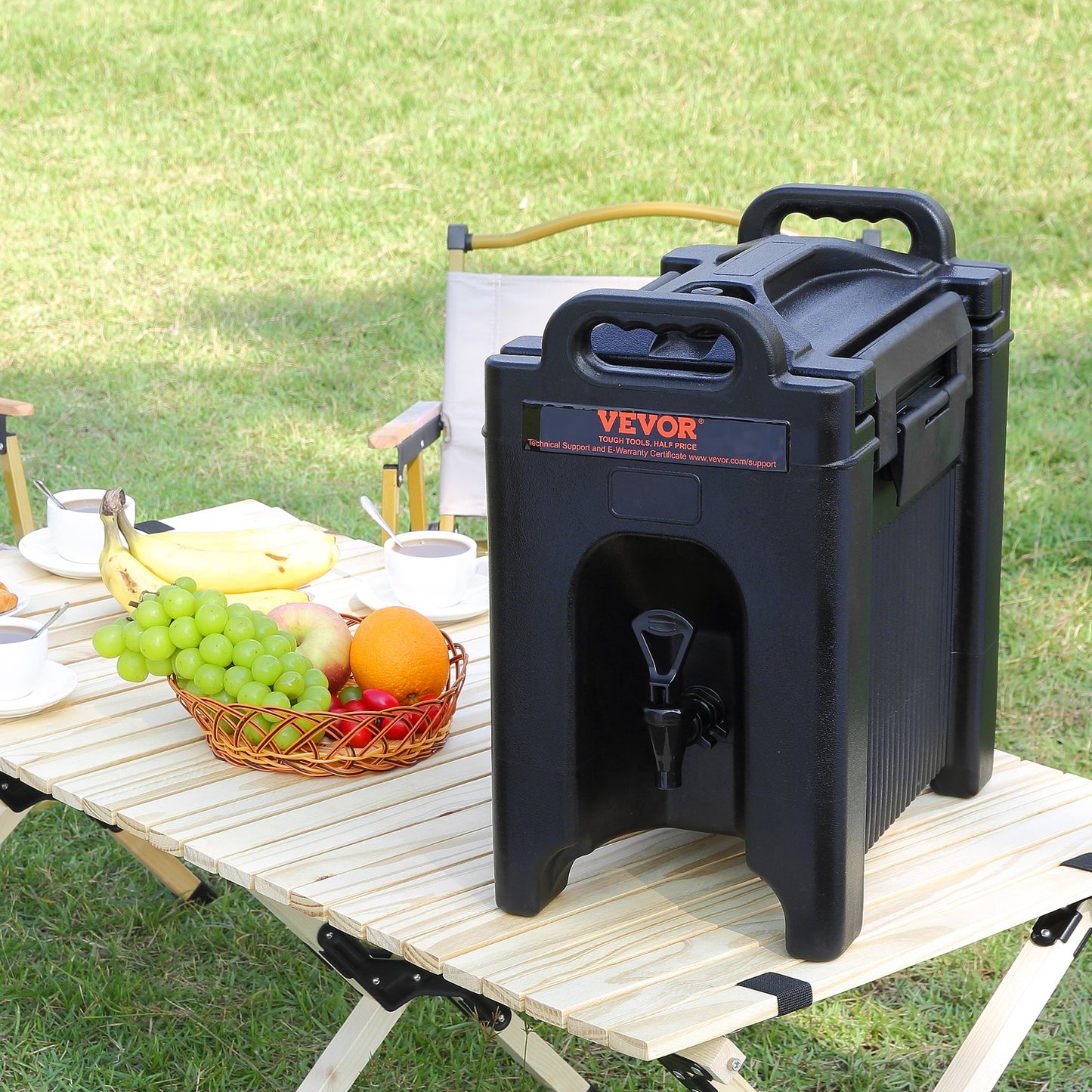Insulated Beverage Dispenser - 2.5 Gallon Hot & Cold Beverage Server