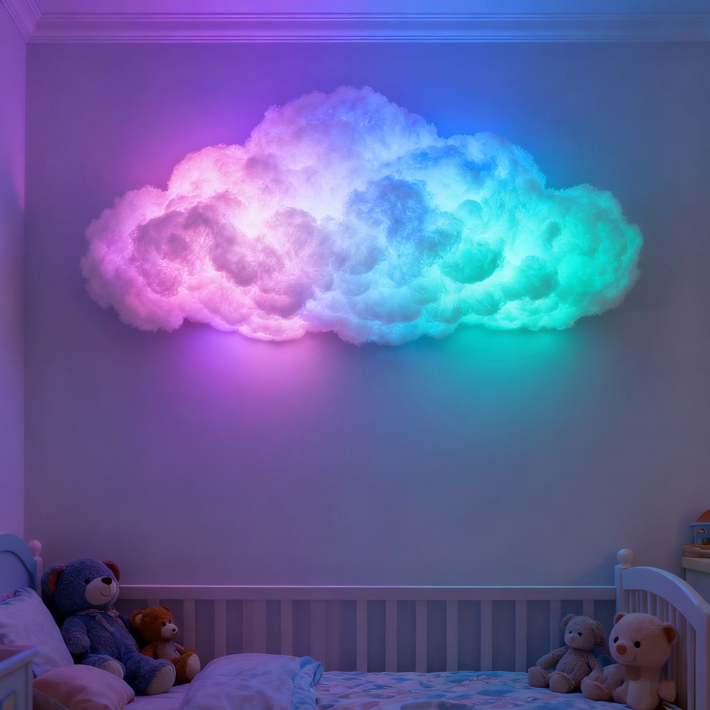 Remote-Controlled RGB Cloud Lamp LED Night Light Creative Home Decor