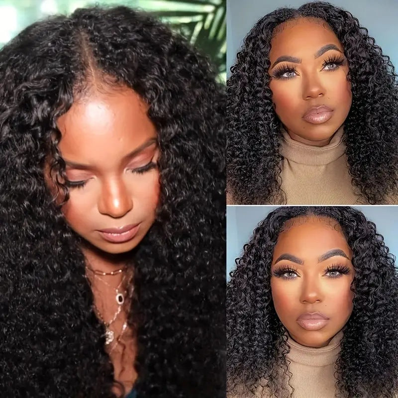 European Fashion Front Lace Wig Long Curly Synthetic Hair for Women