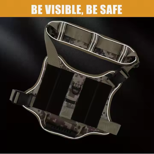 Adjustable Reflective Dog Harness with Control Handle No Pull Pet Vest for Training