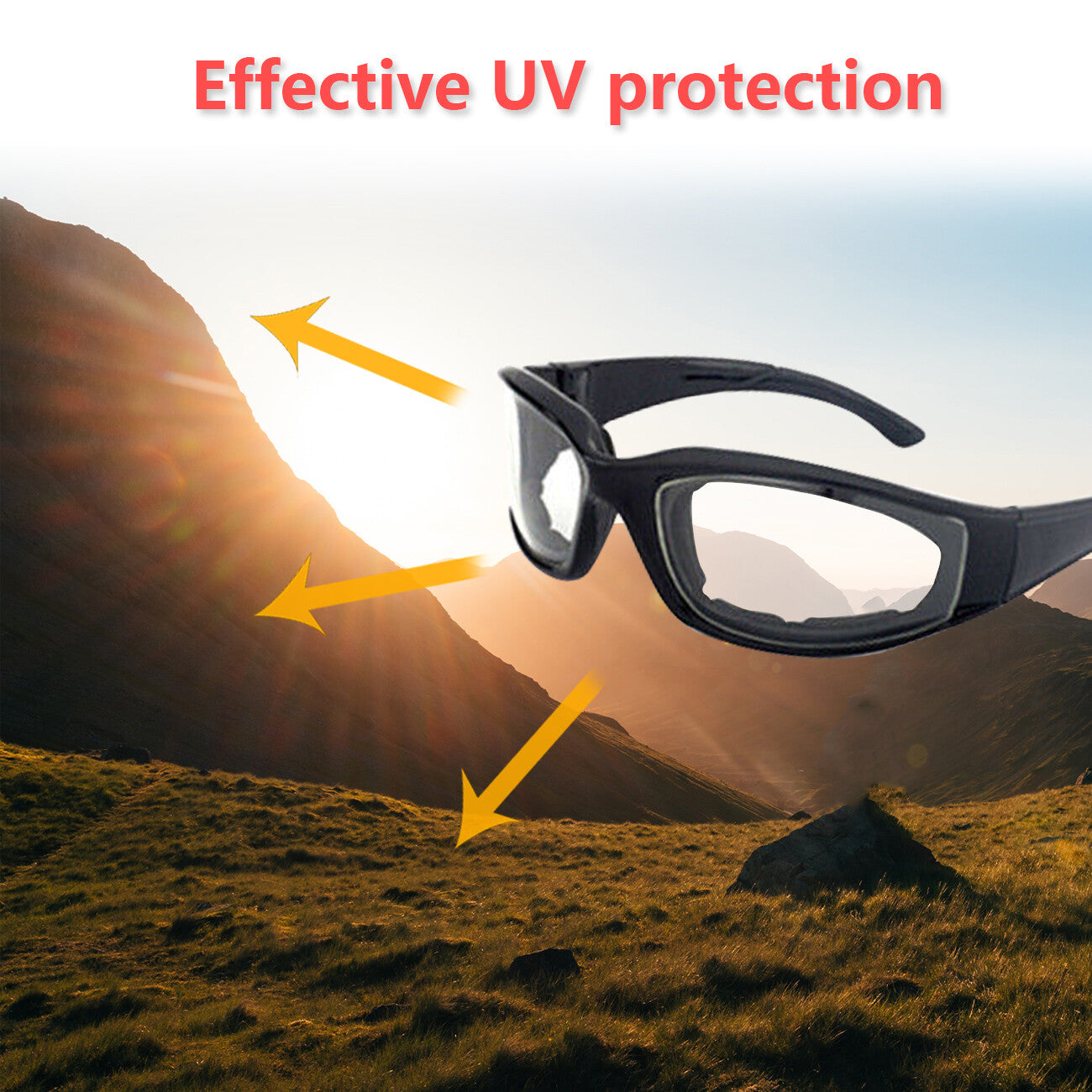 Cycling Sunglasses with UV400 Protection - Clear Lens