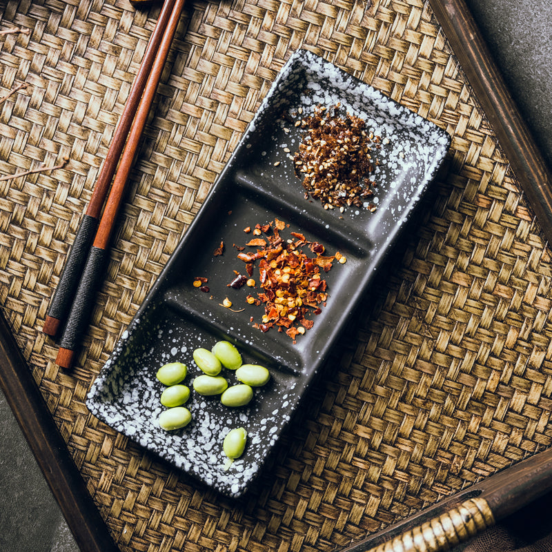 Multi-Functional Ceramic Plate - 8-inch Rectangular Dinnerware for Home & Hospitality