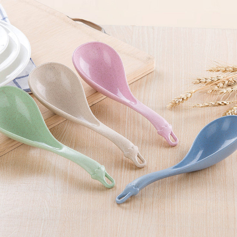Large Thickened Long Handle Soup Spoon - Durable Plastic Kitchen Utensil