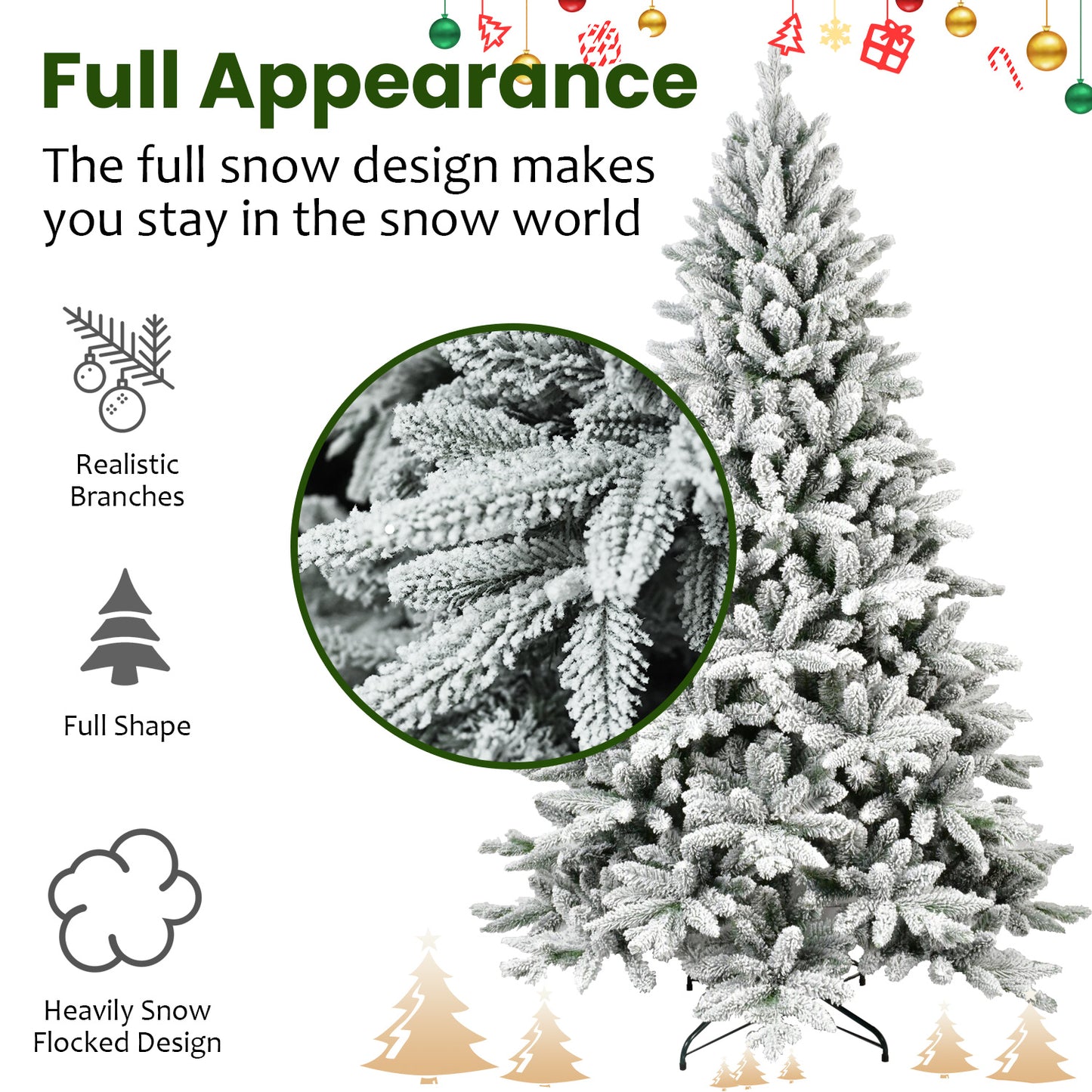 PVC Christmas Tree - Festive Holiday Decoration, Multiple Heights
