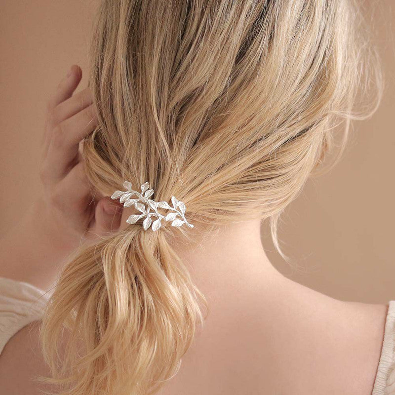 Leaf Shape Ponytail Clip Hairpin for Women Personalized Hair Accessory