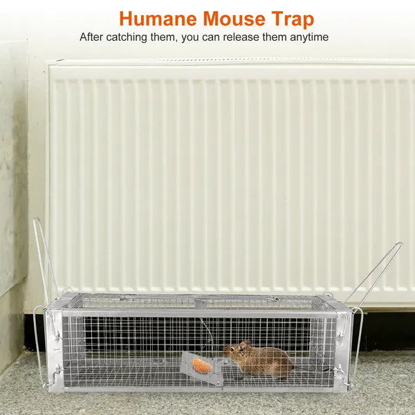 Humane Live Rat Trap Cage - Dual Door Zinc Electroplating