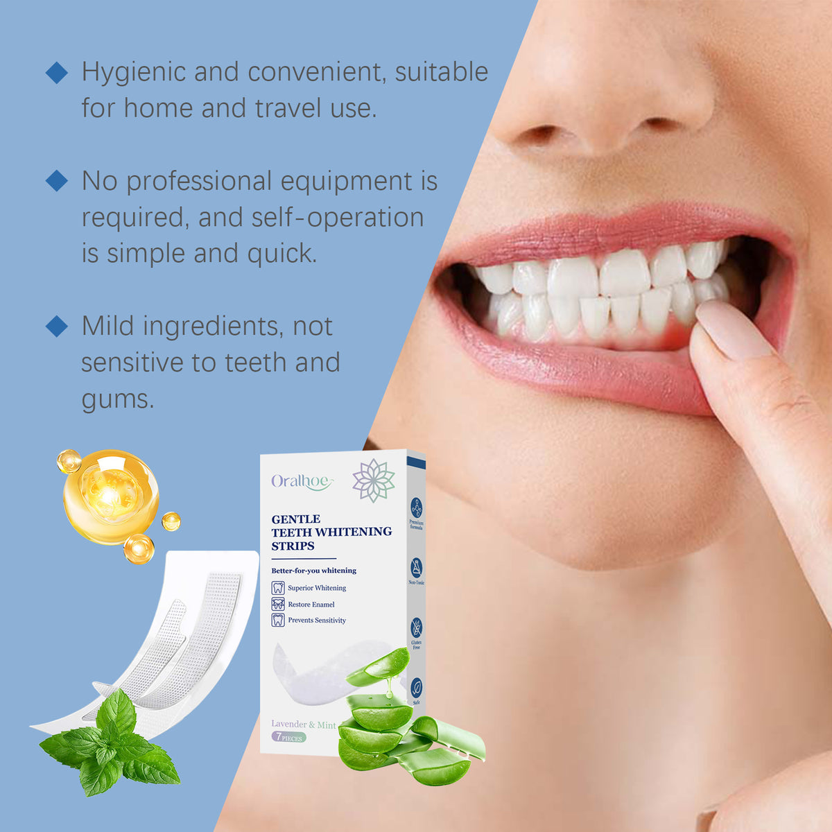 Dental Care Teeth Strips Dirt Removal