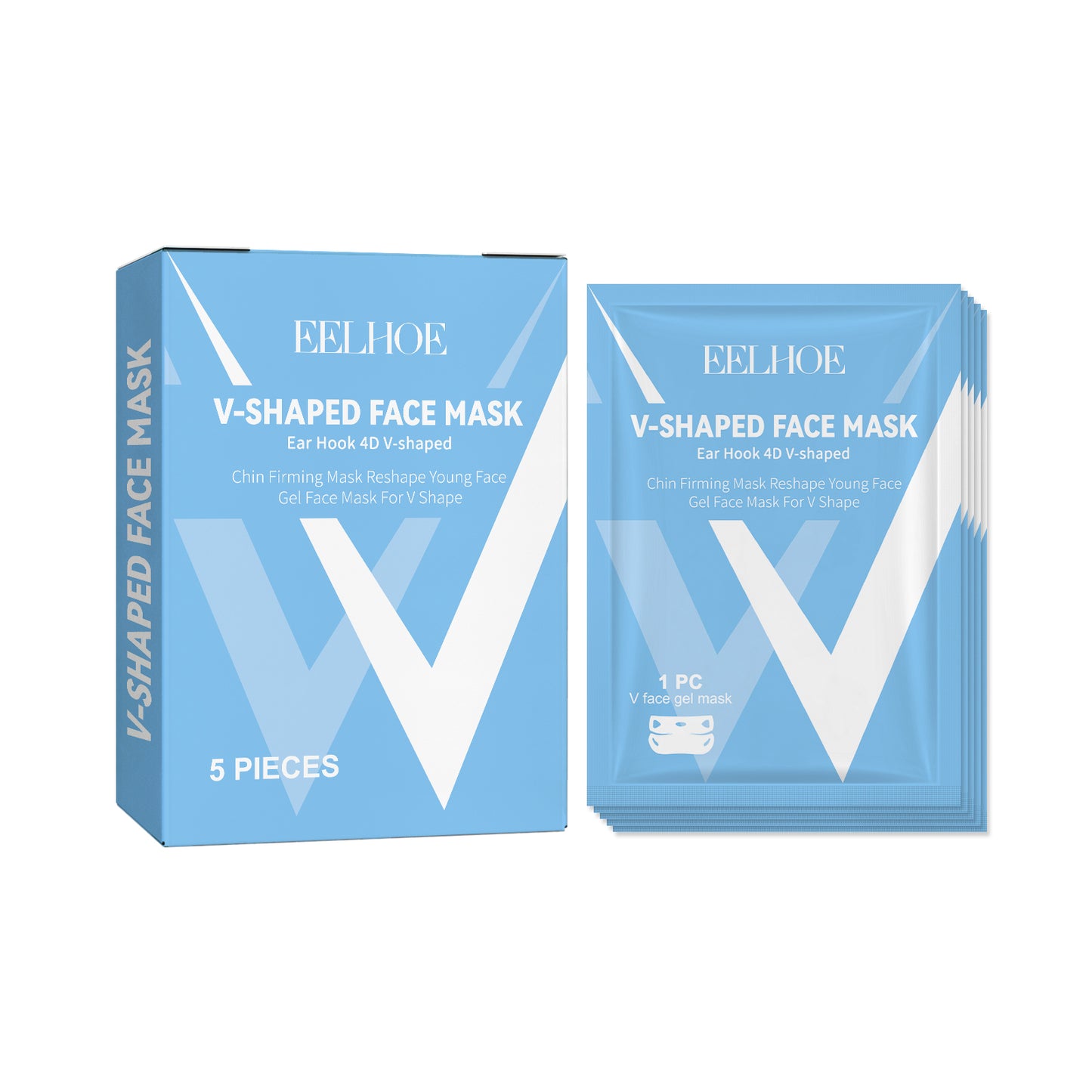 V-Shaped Face Lifting Mask - Collagen & Hyaluronic Acid Contouring