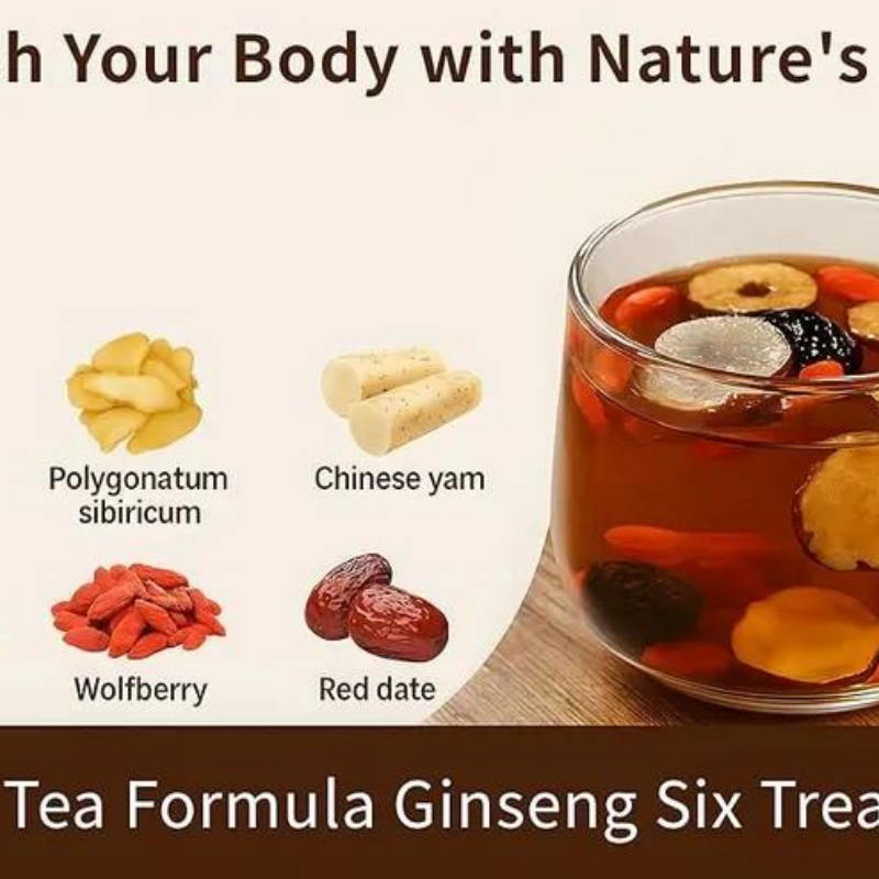 Eight Treasures Tea with Red Date & Goji Berry - Herbal Wellness Blend