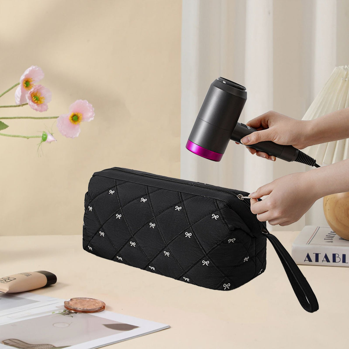 Multi-Function Hair Styling Storage Bag for Curling Irons and Hair Dryers
