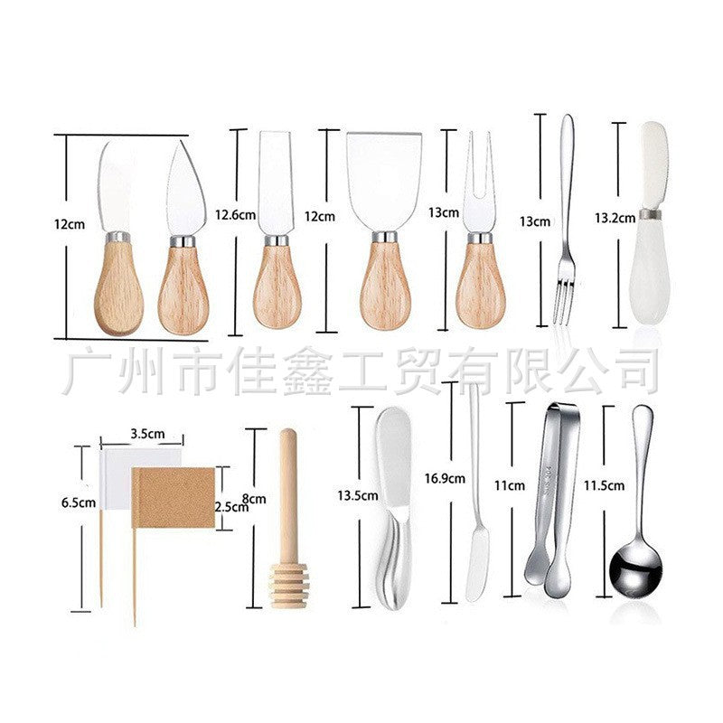 Stainless Steel Western-Style Cutlery Set - 44 Pieces Silver & Gold