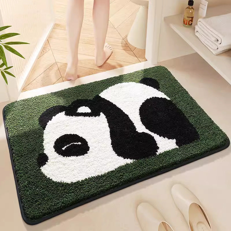 Cute Faux Lambswool Floor Mat for Bathroom and Bedroom - Absorbent and Plush