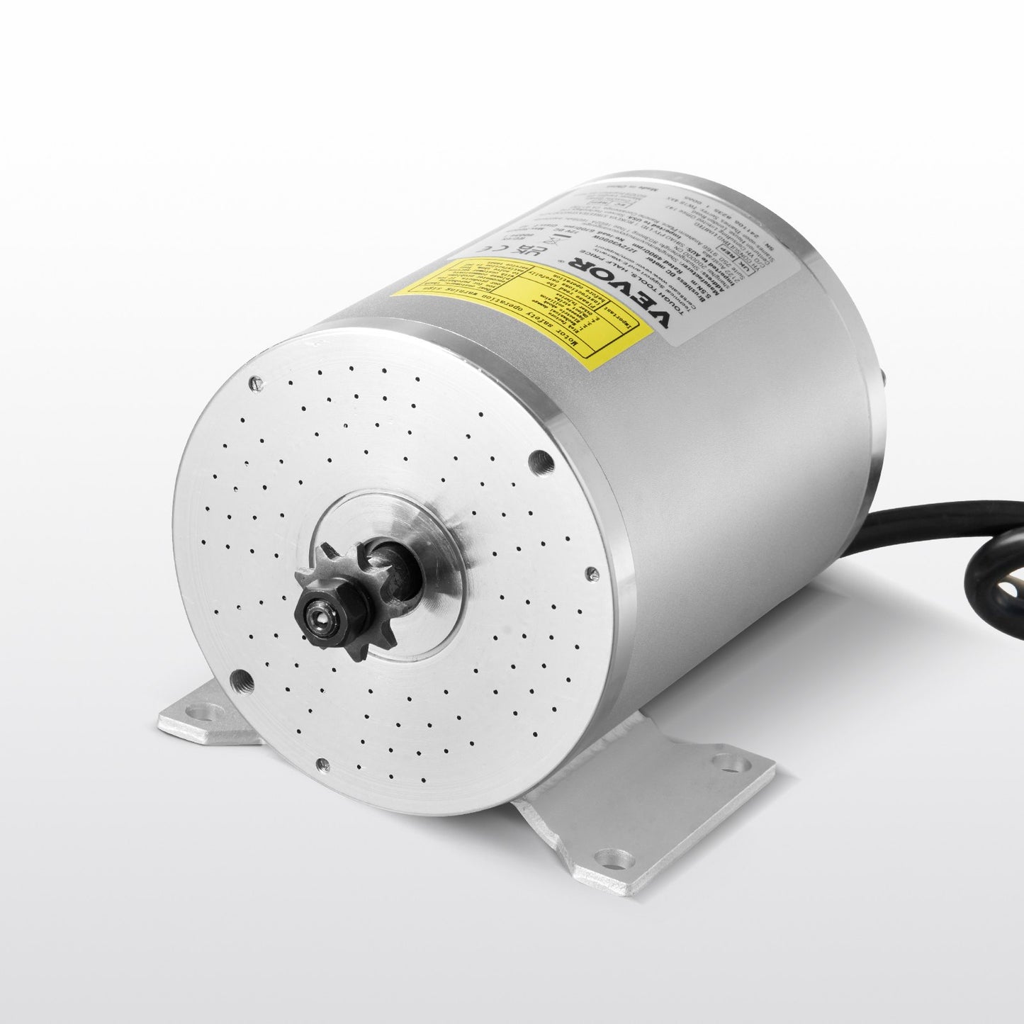 3000W Brushless DC Electric Motor Kit 72V for E-Bikes & Scooters - Silver
