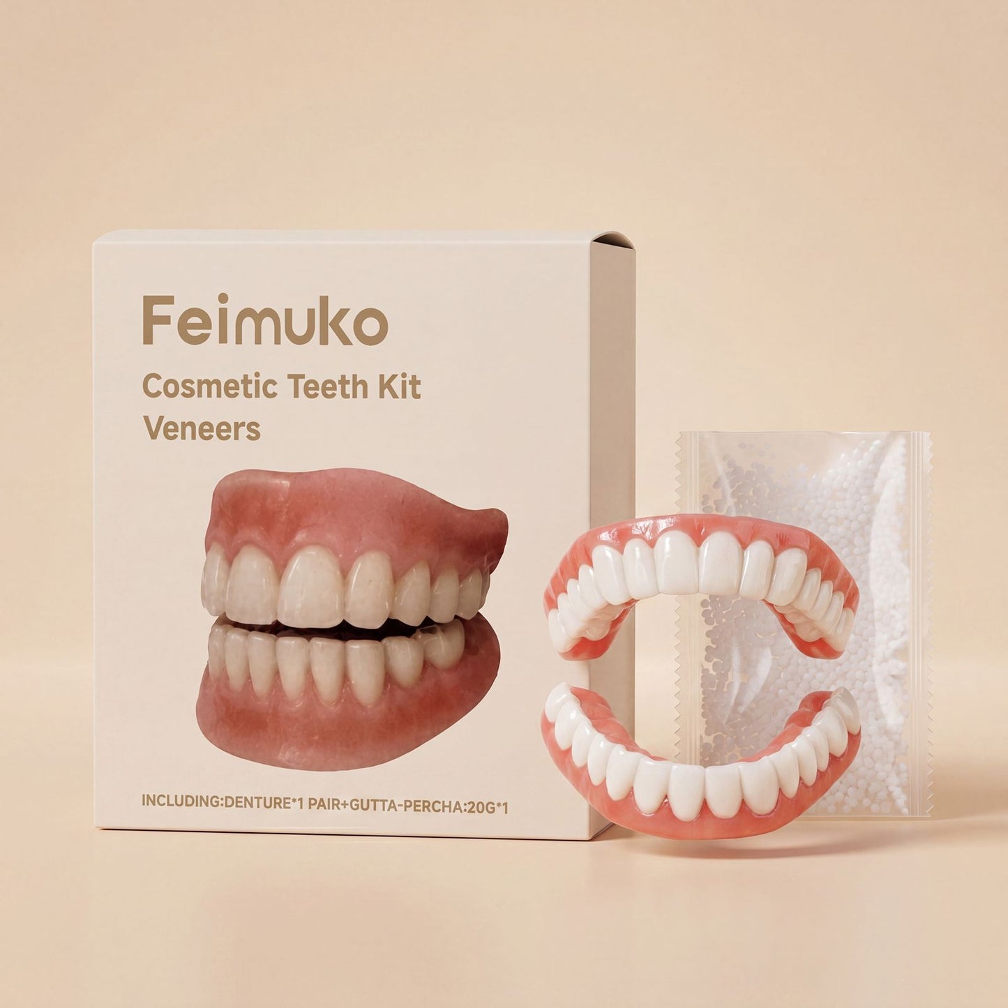 Simulated Upper & Lower Denture Set - 1 Pair Dental Modification