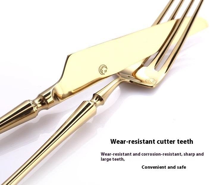Stainless Steel Tableware Set - Knife Fork Spoon Flatware Utensils