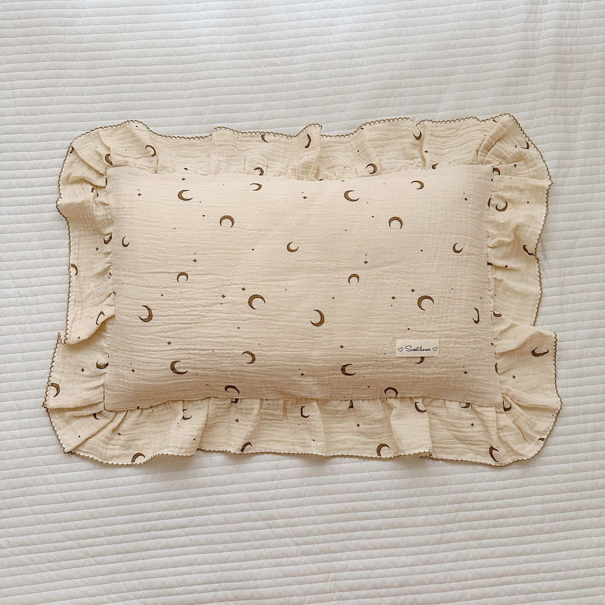 Korean Floral Cotton Gauze Pillowcase - Soft Home Bedding