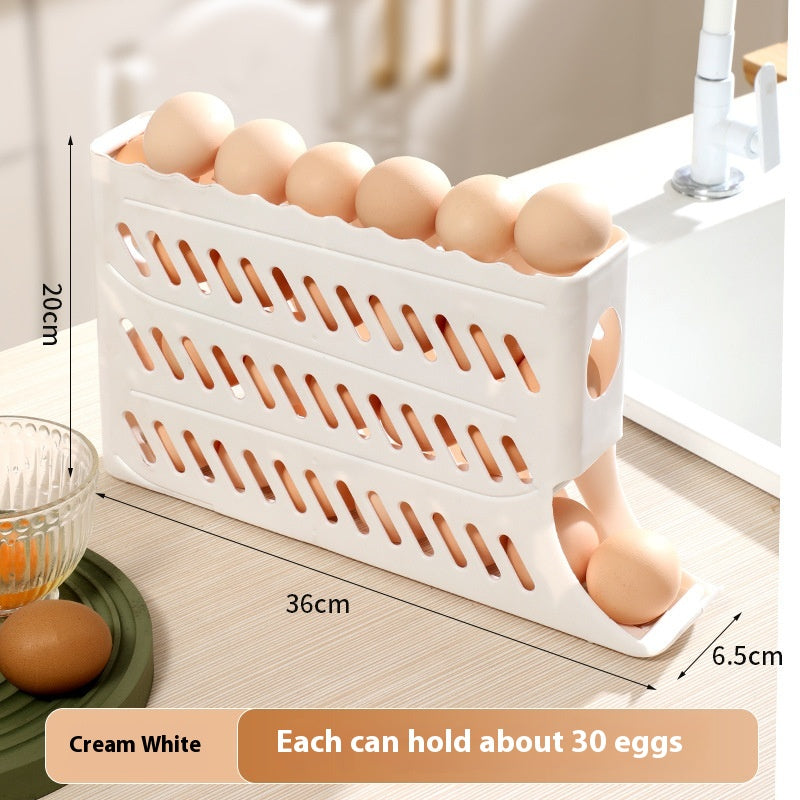 Egg Storage Box for Refrigerator Side Door Food Grade Plastic Organizer