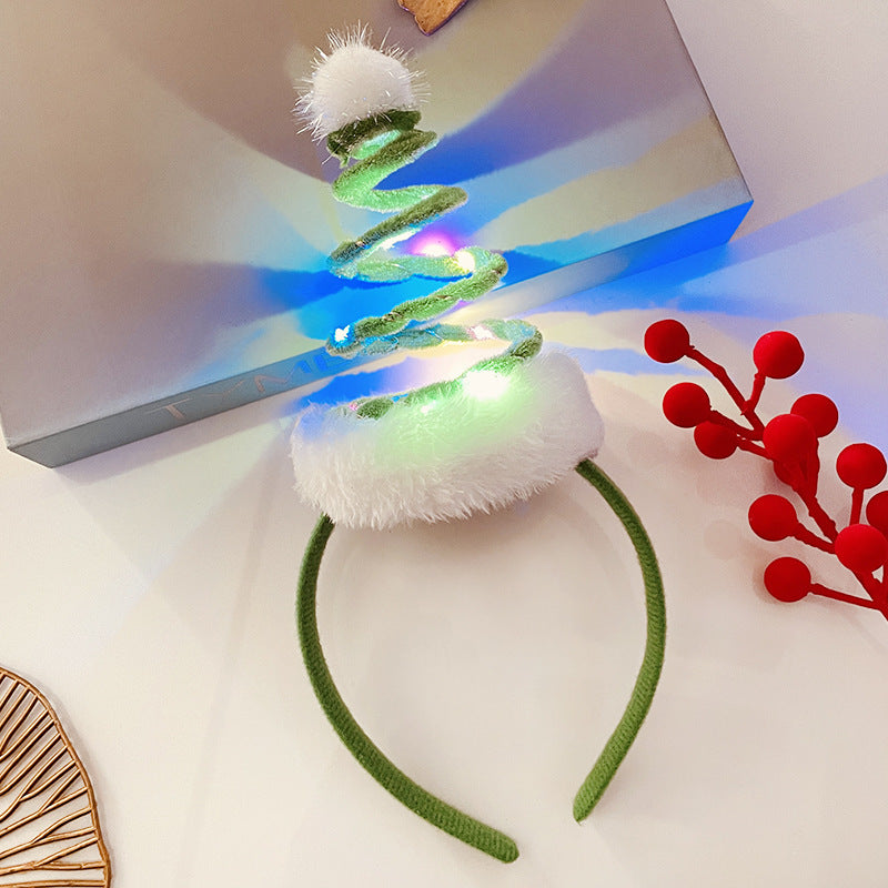 Christmas Light Headband for Women – Snowflake & Holiday Styles