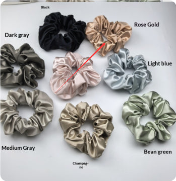 22mm Silk Hair Tie, Elastic Ponytail Holder