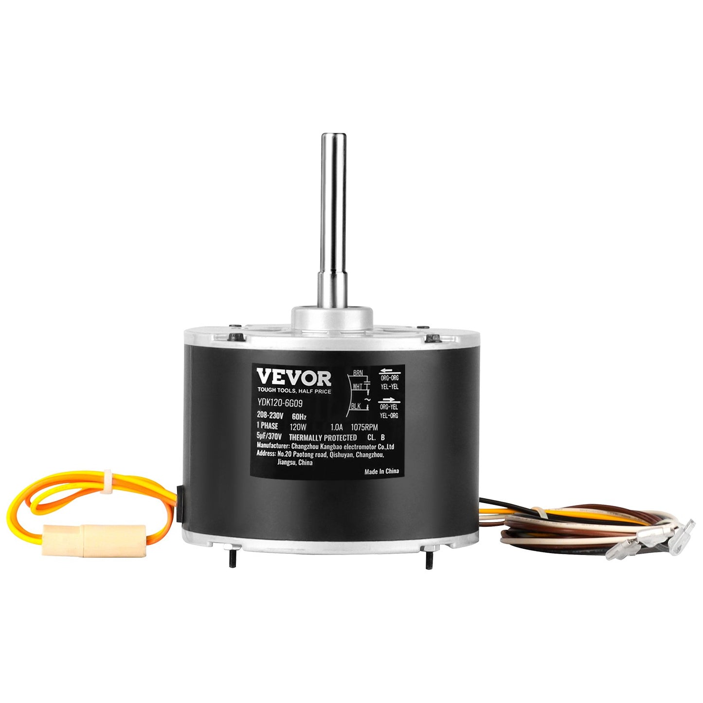 Condenser Fan Motor 1/6 HP 208-230V Replacement for OGD1016 with Capacitor
