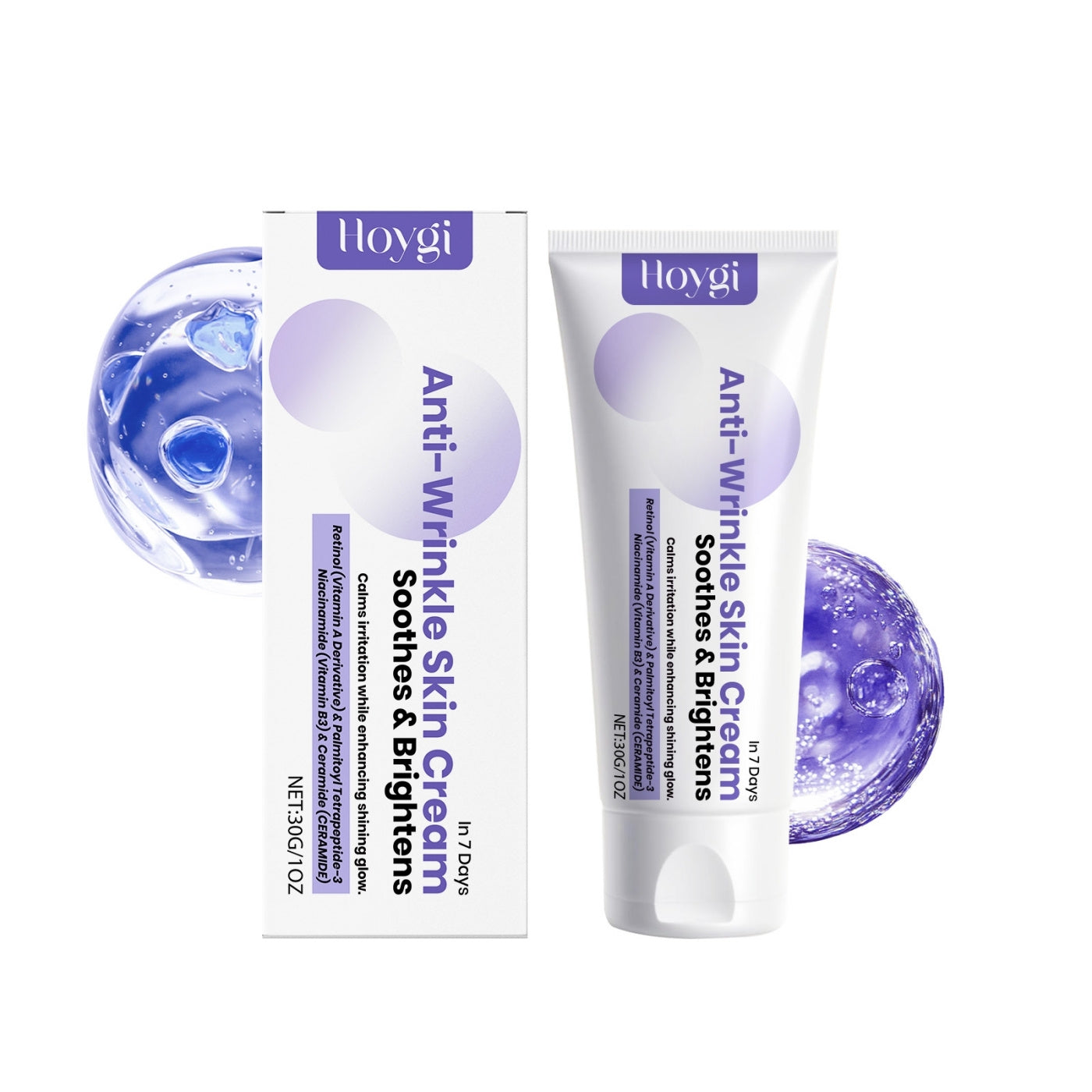 Brightening Anti-Aging Face Cream with Retinol & Peptides - 30g