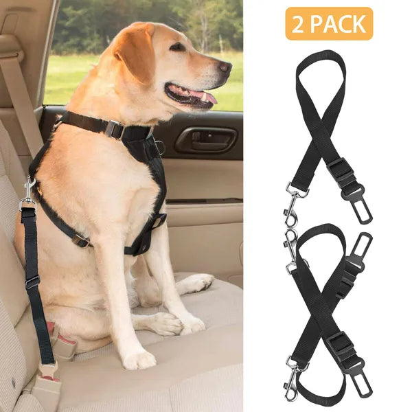 Adjustable Pet Dog Seat Belt Leash - Car Safety Harness for Cats & Dogs