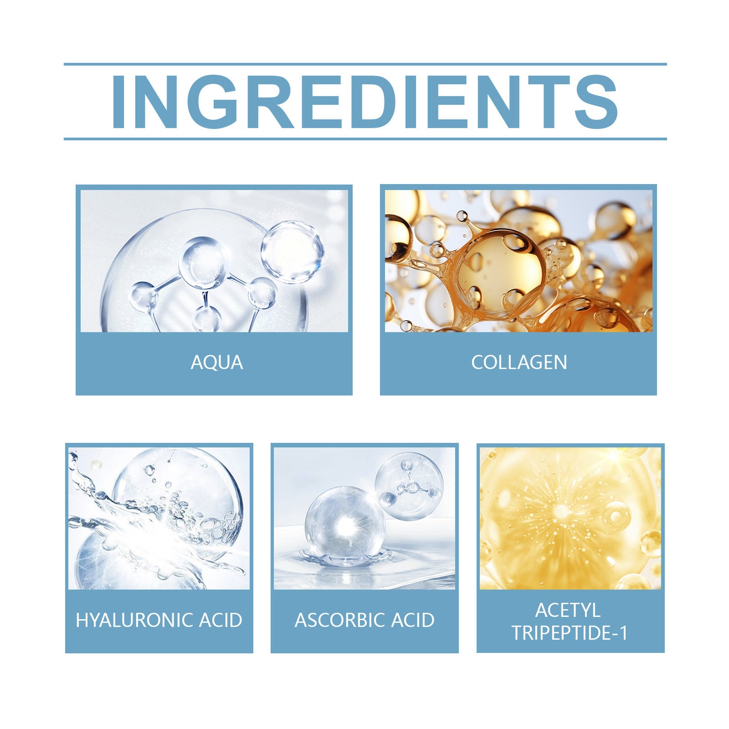 Moisturizing Eye Cream with Collagen & Vitamin C for Dark Circles - 60g