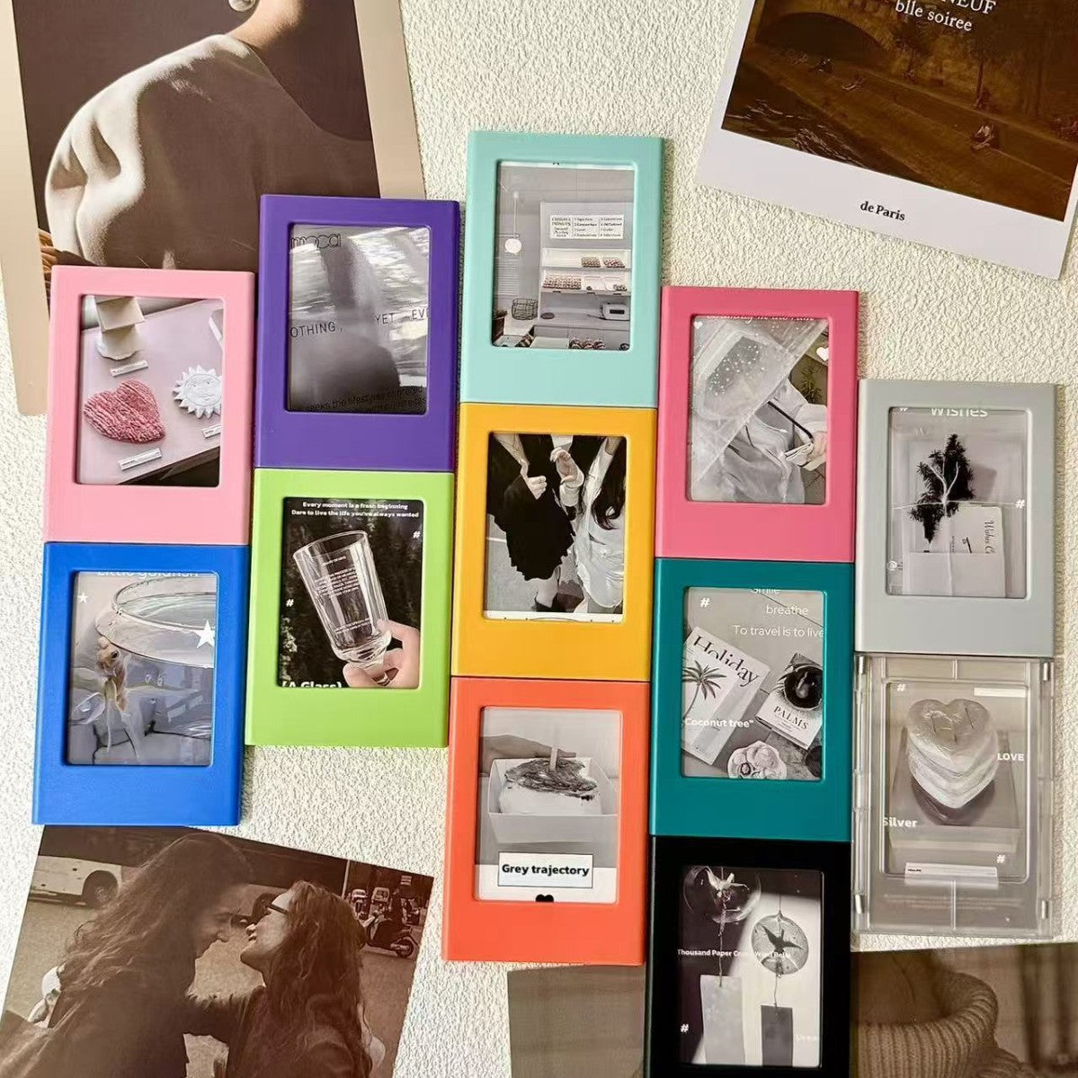 Magnetic DIY Transparent Photo Frame 3-inch for Home & Office Decor